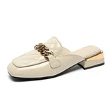 Heel Slippers Female 2023 Spring And Summer New Korean Version Of Fashion Women's Shoes With A Shallow Foot Pedal Head Slippers