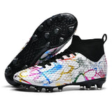 Breakj Autumn New High-Top Football Shoes Artificial Grass Men's Large-Size Training Sports Grass Football