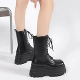 Breakj Martin Boots Women 2025 Autumn/Winter New Fashion Pine Paste Bottom Chain