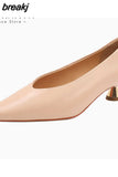 Size 33-40 Women Pumps Real Leather Sexy Solid High Heels Shoes For Women Spring Office Ladies Footwear Fashion