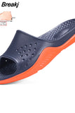 Men Rubber Slippers Beach Shoes Slides Slates Palm Clap Casual Women Outdoor Indoor Sandalias Mujer Verano 2023