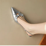 New 2024 Summer French Bow With A Long, Silver Solid Color
