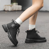 Breakj Yellow Boots British Cargo Martin Boots Men's Ankle Boots 2024 Spring And Autumn Single Boots Platform Versatile Hiking Boots
