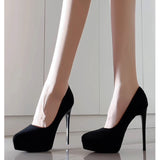 Breakj New Sexy Black Pointed Waterproof Table Hate High Heels Women Do Not Grind Their Feet Fine Heel Shallow Commuting Single