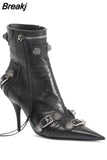 Knee High Boots 2023 Winter Boots Brand New Super High Thin Heels With Rivet Retro Fashion Cool For Women Summer