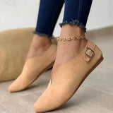 2023 New Women's Shoes, Single Shoes, Pointed, Low-End, Flat-Soled Casual Shoes Sold