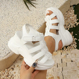 Breakj Summer New Mother Sandals Thick Soles Roman Shoes Ultra-Soft Soft Sole Wear Resistance Anti-Slip Women's