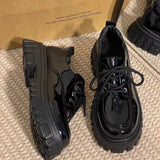 Breakj New British Style Mary Precious Shoes Women's Loose High Thick-Sed Jk Small Leather Shoes Spring And Autumn Students Casual Single