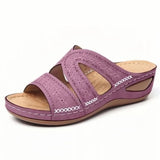 Heel Slippers Women's Shoes 2023 Spring And Summer New Fish Mouth Thick Soles Large Size Hollowed-Out Sandals Popular