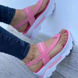New Sandals Women Summer Wedges Beach Sandals Flip Flops Platform Sandals Outdoor Casual Ladies Plus Size Zapatillas