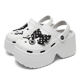 Chunky Platform Sandals 2024 Summer Women Summer Eva Thick Sole Clogs Garden Shoes Woman 2024 New Closed Toe Non-Slip