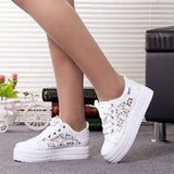 Breakj Large-Size Women's Shoes New Hollow Mesh Breathable Loose Cake Leisure Single Shoes