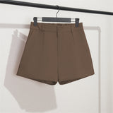 Breakj Spring And Summer Shorts Female Autumn Summer 2024 New High Waist Khaki Boot Pants Are Versatile With A Thin Korean Version Of Wide Leg
