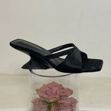 Breakj Chinese Style Exotic Slope And Exposed Cool Slippers Women's Summer Niche Design Head High And Word