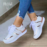 Breakj Large-Size Sports Casual Shoes Spring New Thick-Soled Casual Shoes Strap Sports Women's