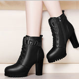 Breakj New 2023 Martin Boots Thick Heel Short Tube Women's Fashion
