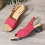 Breakj Plus Size Spring / Summer 2023 New Fishmouth Beach Sandal With High
