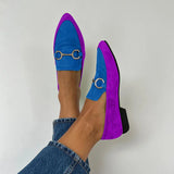 Breakj Spring And Autumn 2025 Sharp-Pointed Muller Shoes 40-43 Shallow Fastener Large Size Casual Single Shoe