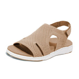 2021 New Women's Soft & Comfortable Sandals Mesh Upper Breathable Sandals Adjustable Cross-strap Design women