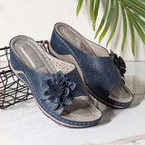 Breakj Flower Slope And Cool Slippers Women 2024 Summer New Fashion Casual Cold Slippers