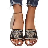 Flat-Bottomed Casual Slippers Women's New Simple Fashion Wearing Beach Fish Mouth