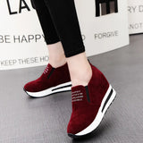 Breakj Spring And Autumn Leisure Sports Height Height And The New Single Shoes Thick-Soled Adhesive Shoes Match Women's Shoes Pine And Cake Bottom