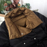 Duck Down Jacket Women Winter Long Double Sided Plaid Coat Female Plus Size Warm Down Parka Slim