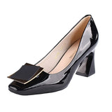 Heels Women In 2023 Autumn New Soft Leather Not Tired Thick Heel Shallow Single Shoes Women Korean Version Pointed Work Women's