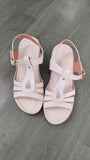 Breakj New Roman Sandals Summer Women's Large Car Sewing Toe Weaving Coarse High Heel