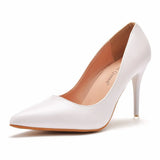 Breakj Cm Sexy Pointed High Heel Single Shoes Women Fine Heel Shoes Pointed Shoes Fashion Commuting White Large Size