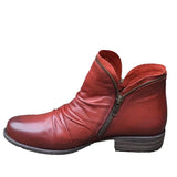 Breakj Autumn And Winter New Round Head And Double Zipper Short Boots Woman Martin Boots Woman Large Size