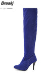 Classic dropship large sizes 47 thin high heels Women's Shoes Woman 2023 sexy party women knee-high boots
