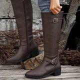 Breakj Side With Pointed Female Boots 2025 Autumn And Winter New High Barrel But Knee Out