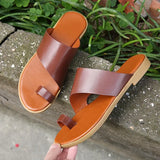Breakj Summer Cool Slippers Women's Large-Size Coated Toes Wearing Casual Beach