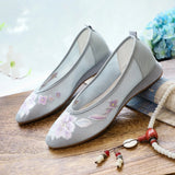 Breakj Heel Embroidered Cloth Shoes Summer Ladies Sandals Ethnic Style Fashion With Hanfu