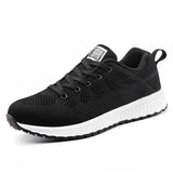 Women Fashion Outdoor Women Casual Shoes Flat Women's Sneakers Trainers Lace-up Mesh Sneakers Walking Shoes Woman