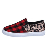 Shoes 2021 Trendy Size 43 Platform Flats Women Low Cut Socofy Loafers Women Leopard Casual Shoes Zapatillas De