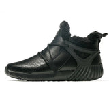 Men Boots Casual Winter Sneakers High Top Leather New Vintage Warm Comfortable Plush Snow Ankle Boots Walking