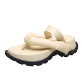 Breakj Bottom Clip Slipper Women 2025 Summer New Pine Cake Bread Cool Slippers Fashion Wear Casual