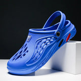 Breakj Summer New Men's Hole Shoes Breathable Beach Shoes Outdoor Half Drag Bag Head Personality Cold