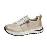 Breakj Casual Sneakers Women's 2025 New Fashion Slope And Thick-Soled Tie With Women's Sports Single