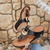 Breakj Women's Shoes 2025 Summer New Beach Clip Slope And Cool Slippers Women's Women's