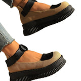 Breakj Sales Of Casual Retro National High-Heeled Roman Shoes Summer New Women's Thick Bottom Heel And Loose Cake