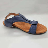 Durable Soft Outdoor Beach Sandals Retro Ankle Strap Lightweight Walking Shoes Slip On Sandals Woman