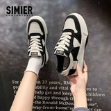 Shoes Children Autumn Mixed Batch 2024 New Platform Platform Black And White Color Basic Women's Casual Fat