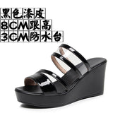 Breakj Plop And Ultra-High Heel Waterproof Table Pine Cake Thick Bottom Fish Mouth Sandals Night Shop Sexy Transparent With Fashion Slippers