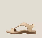 Breakj Summer New Large-Size Casual Women's Sandals Flat-Soled Thick-Soled Magic Stick Casual Beach