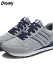Sneakers Men Sport Running Shoes Women Light Athletic Shoes Leather Men Casual Flats Trail Walking Shoe Plus