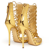 Big Brand Open-Ended Bag With Zipper Ribbon High-Heeled Lady's Handmade