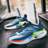 Breakj New Hollow Popcorn Soft-Soled Running Shoes Men's Training High-Ball Shock-Absorbing Breathable